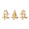 Glitzhome® Christmas Resin Tree and Reindeer Stocking Holder Set